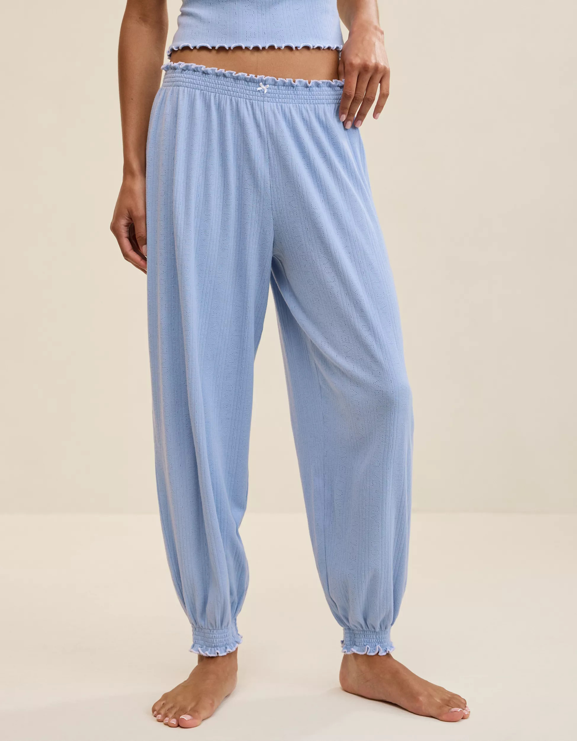 Aerie Pointelle Balloon Pajama Pant | Aerie