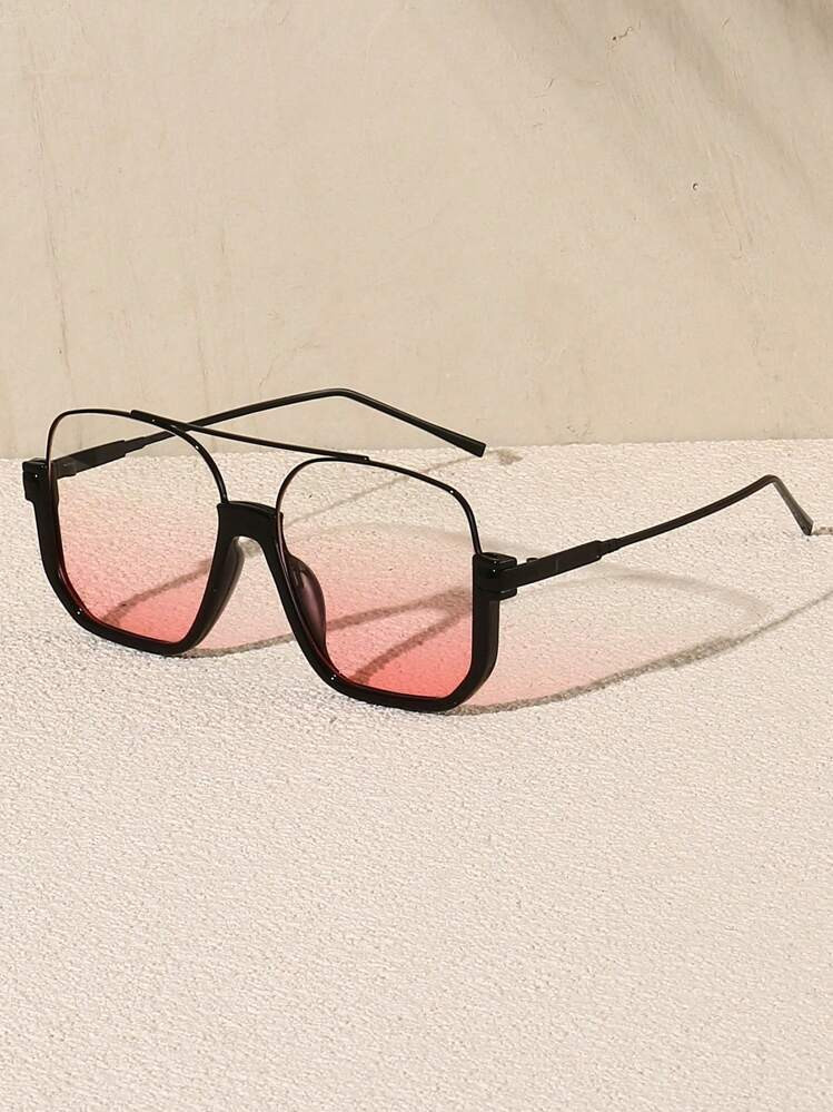 1 Pair Oversized Fashionable Women Retro Fashion Glasses Beach Accessories For Women Glasses Shad... | SHEIN
