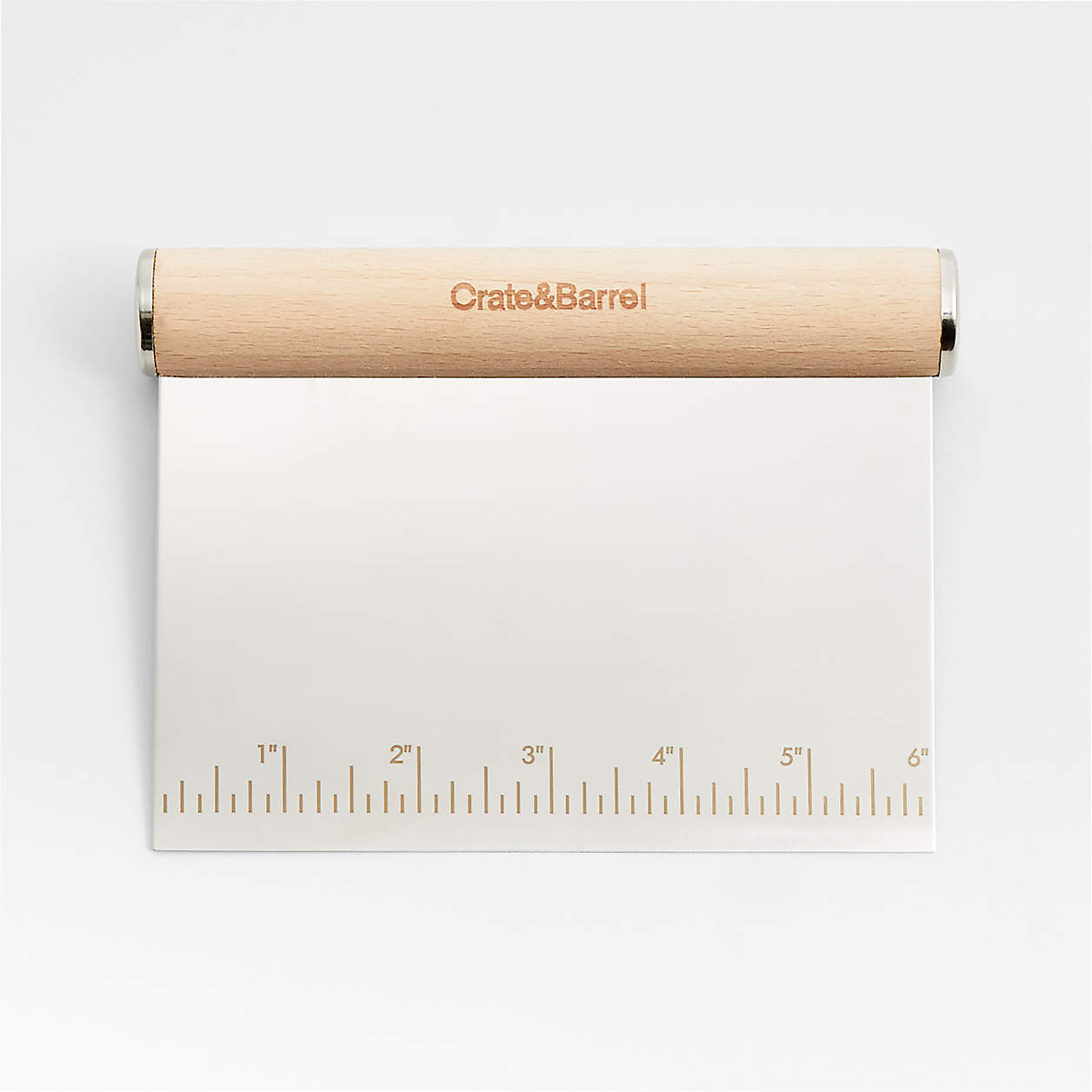 Crate & Barrel Bench Scraper Dough Cutter with Beechwood Handle + Reviews | Crate & Barrel | Crate & Barrel