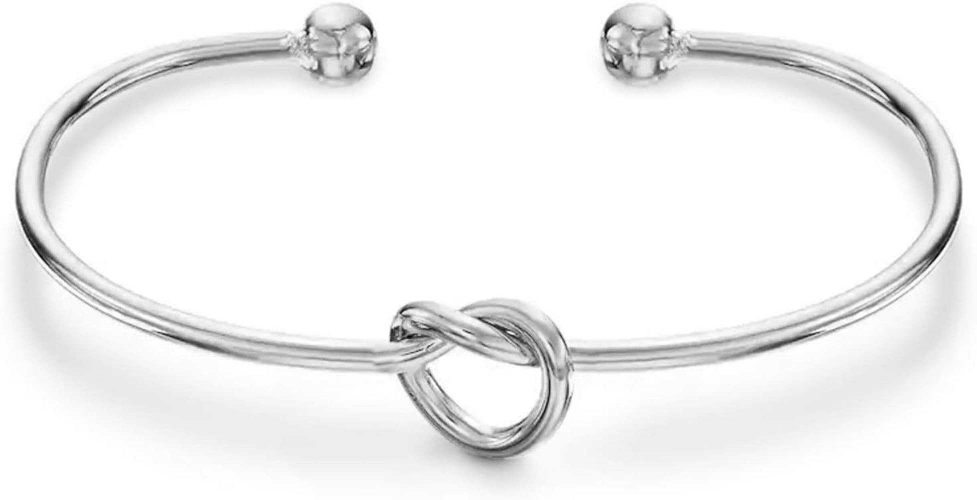 PAVOI 14K Gold Plated Forever Love Knot Infinity Bangle Bracelets for Women | Adjustable Gold Ban... | Amazon (US)