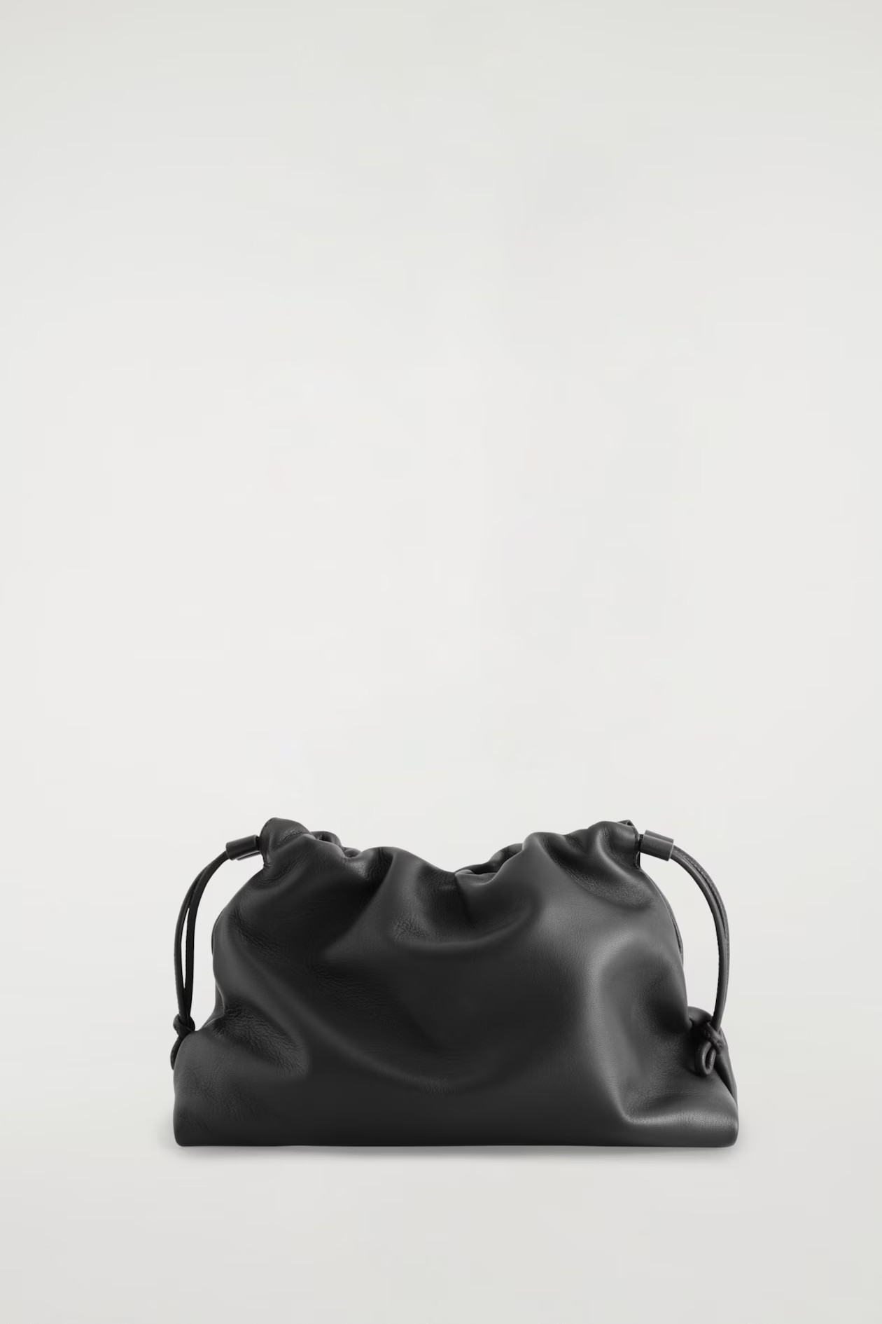 MINI CAVATELLI CLUTCH BAG - LEATHER - BLACK | COS US | COS (US)