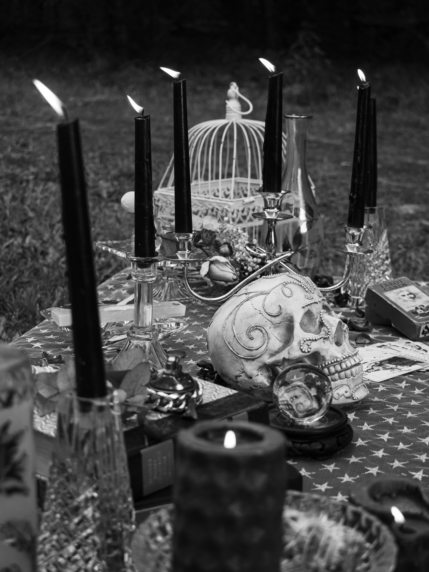 vintage tablescape + conscious cocktails by lucid ladybug for @freyabearphotography’s dark goddess styled shoot 🖤💫✨

empowermint tea ft. fresh mint + nasturtium flowers from our garden, local tea, honey, ginger + limes topped with club 

vintage tablescape ft. vintage brass, vintage libbey tawny black wine goblets, vintage pitchers + trays, vintage books, trinkets, cards + candles 🕯️💫

#halloween #lucidladybug #falldecor #halloweendecor #tablescape #stylist #vintage #vintagestyle

#LTKHome #LTKHalloween #LTKSeasonal