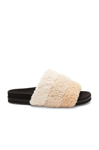 R0AM Fuzzy Puff Slide in Cream from Revolve.com | Revolve Clothing (Global)