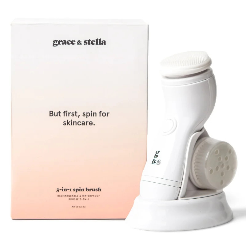grace & stella facial exfoliating spin brush (3 Heads) | Verishop