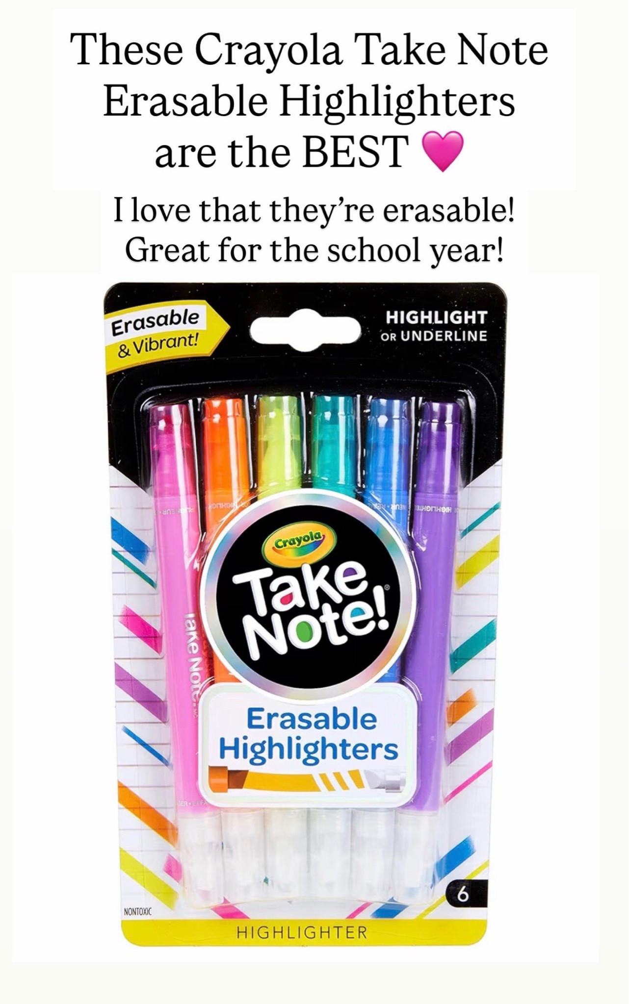 I love that these highlighters are erasable!! The coolest!!

#LTKKids