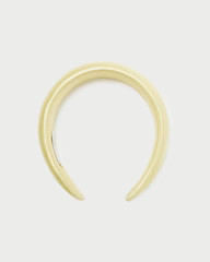 Bellamy Butter Satin Headband | Loeffler Randall