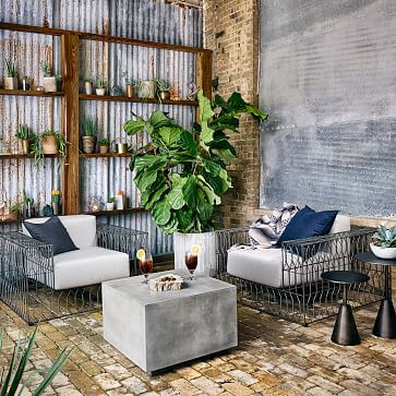 Angled Concrete Coffee Table | West Elm (US)