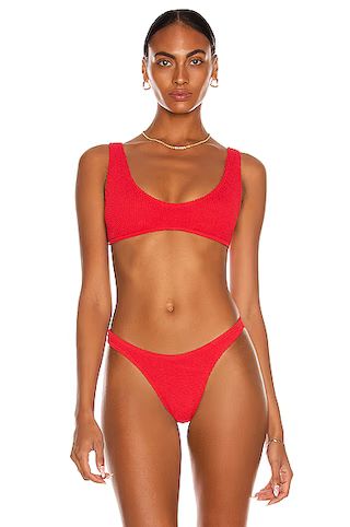 Bond Eye Scout Crop Bikini Top in Baywatch Red | FWRD | FWRD 
