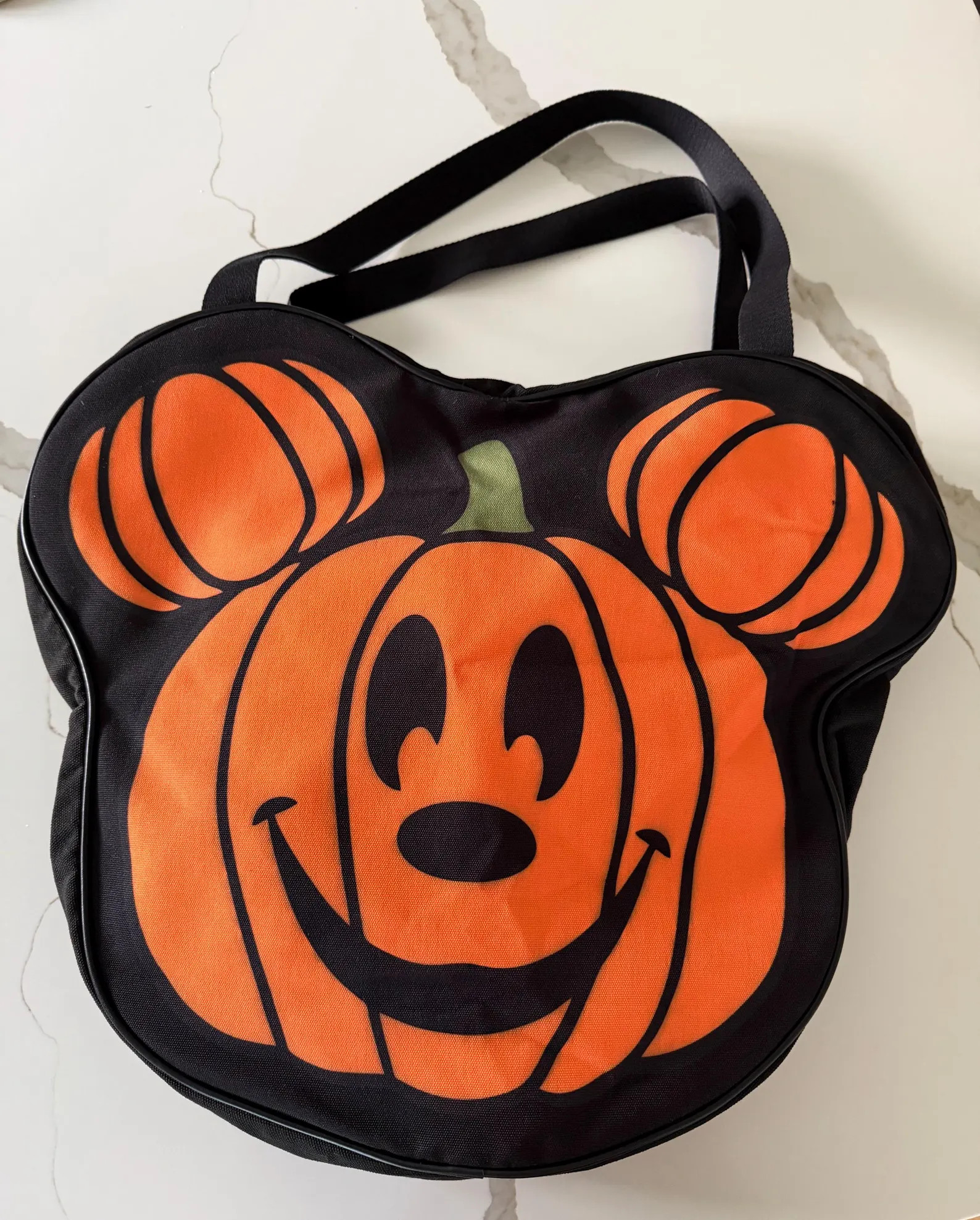 PRESALE Disney Halloween Bag Face Canvas Tote Bag Halloween Mouse Pumpkin Canvas Tote Bag With Zi... | Etsy (Global)