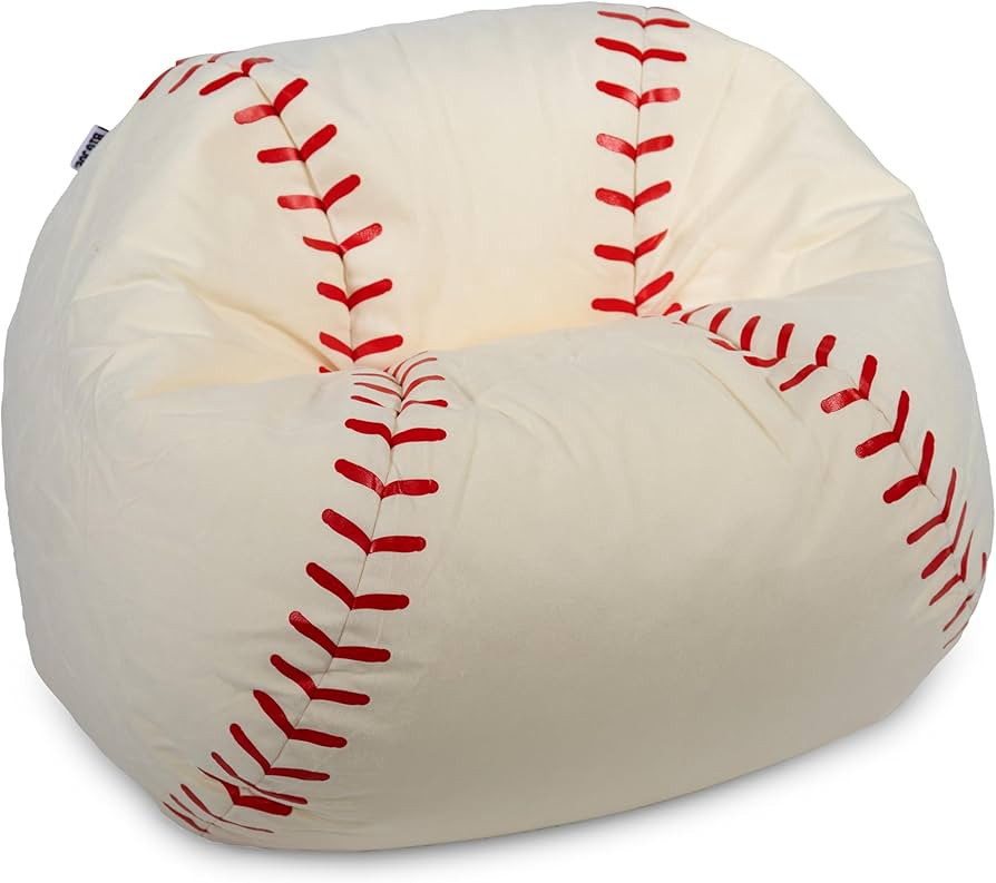 Big Joe Sports Ball Bean Bag Chair, Baseball Plush, Soft Polyester, 2.5 feet | Amazon (US)
