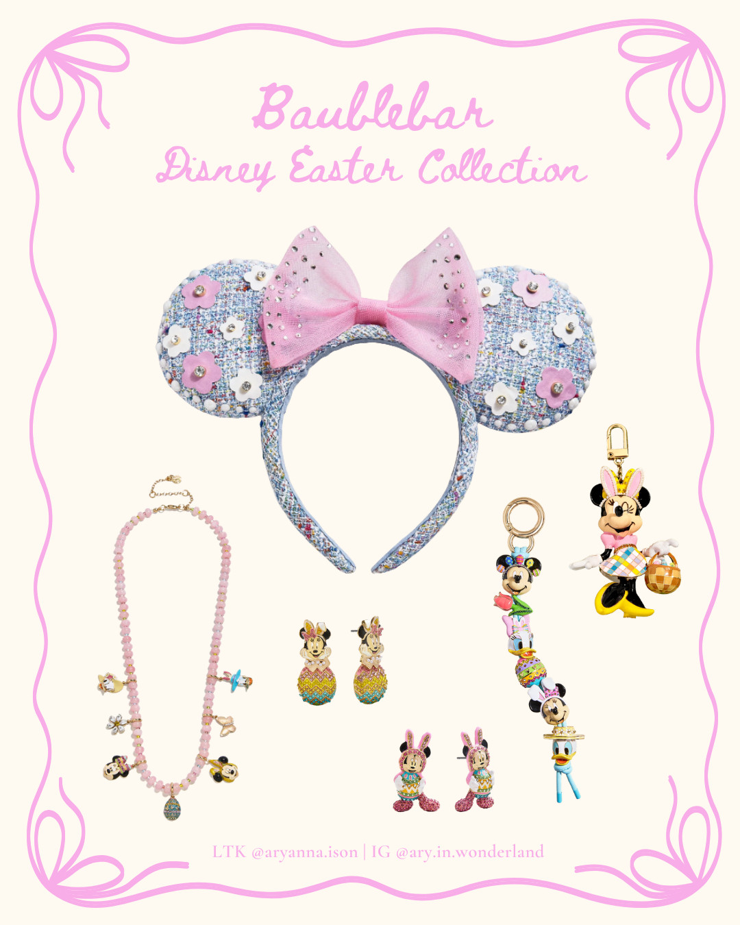 DISNEY STORE | BAUBLEBAR | EASTER JEWELRY | DISNEY EARS | DISNEY JEWELRY | DISNEY STYLE | DISNEY OUTFITS | DISNEY FASHION | SPRING DISNEY OUTFITS | BAG CHARMS| JEWELRY | BAUBLEBAR DISNEY COLLECTION  

 #LTKootd #LTKSeasonal #LTKTravel