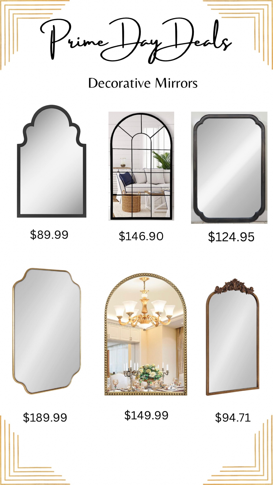 Mirror obsession! So many gorgeous styles and options to add mirrors to any area of your home. These prices are some of the best finds I’ve seen lately and you’ll be sure to find the perfect one for your space. 
#amazonprimeday #salealert #mirrors #homedecor 

#LTKsalealert #LTKxPrimeDay #LTKhome