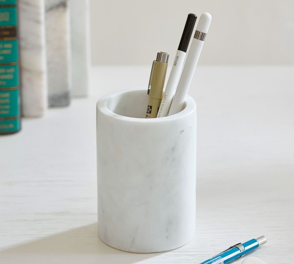 Marble Desk Accessory - Pencil Cup | Pottery Barn (US)