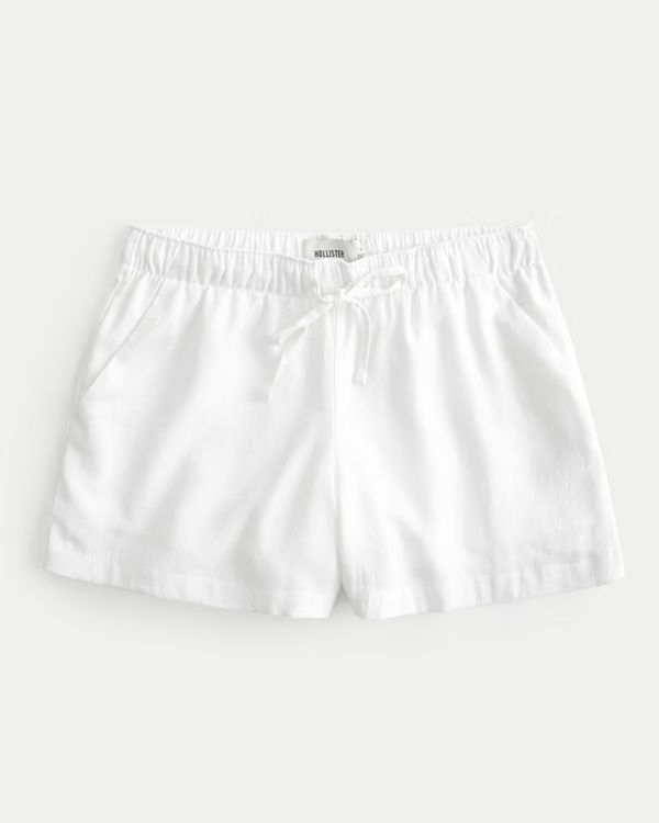 Hollister Ella Linen-Blend Pull-On Shorts | Hollister (US)