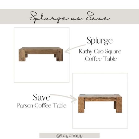 Splurge vs. Save Rustic Coffee Table

#LTKhome #LTKFind