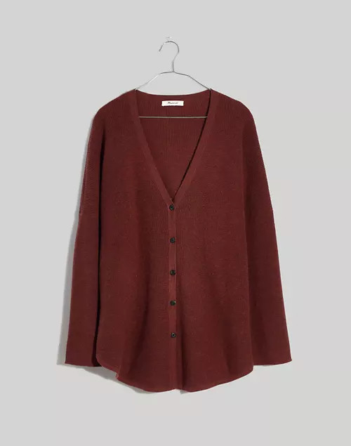 Waffle-Stitch Cardigan Sweater | Madewell