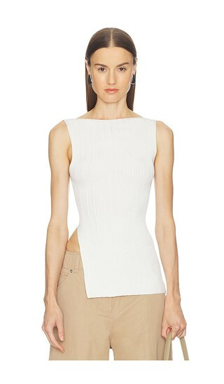 Camila Coelho Haylen Top in Ivory. - size L | Revolve Clothing (Global)
