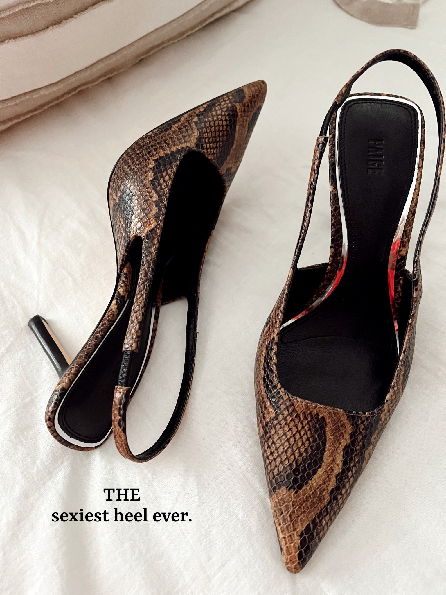 OMG. This snakeskin pump is stunning. No words to describe how sexy they are on. Just absolutely beautiful. The perfect date night heel. Holiday wear. Party heels. Holiday party style. Christmas party style. PAIGE heels  

#LTKParties #LTKShoeCrush #LTKStyleTip