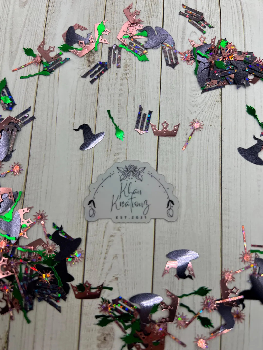 Wicked Inspired Confetti | WATERPROOF | Snowglobe tumblers | Glitter body hair gel | table scatte... | Etsy (US)