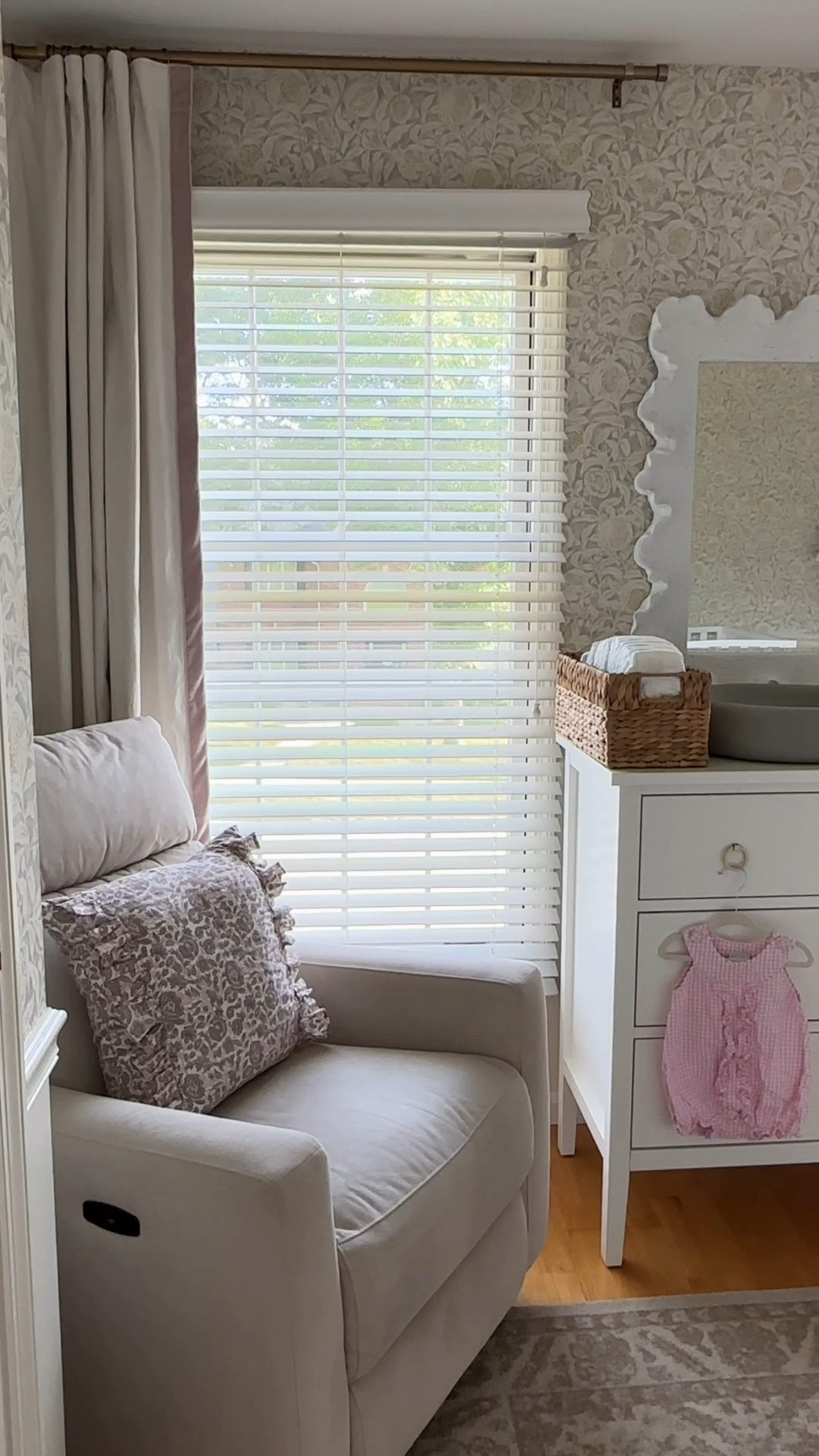 Classic, timeless, neutral baby girl nursery decor inspo!  

Curtains, baby girl nursery decor inspo, girl nursery, nursery furniture, white mirror for nursery, nursery ideas, neutral nursery decor, transitional nursery decor, changing pad for nursery, baby gifts, hanging curtains in nursery, classic nursery design 

#LTKBump #LTKHome #LTKBaby