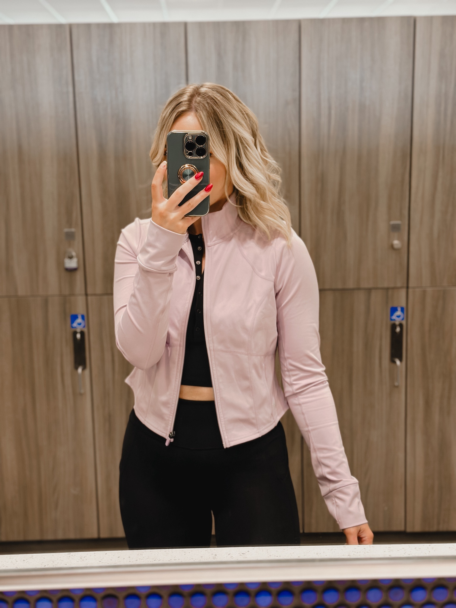 Workout Clothes

Jacket: true to size, wearing a medium, can size down if in between based on preference (tightness), the medium is a little loose on me but comfy

Leggings: true to size, I’m a size 4/6 and wearing  small

Sports bra: true to size based on size chart

Shoes: size down half

Athletic wear, workout style outfit outfits styles, fabletics Reebok Abercrombie ypb, mom fits comfy mom outfit pink purple lilac lavender athletic jacket Henley sports bra buttons black running shoes lifting shoes 

#LTKfindsunder50 #LTKstyletip #LTKActive