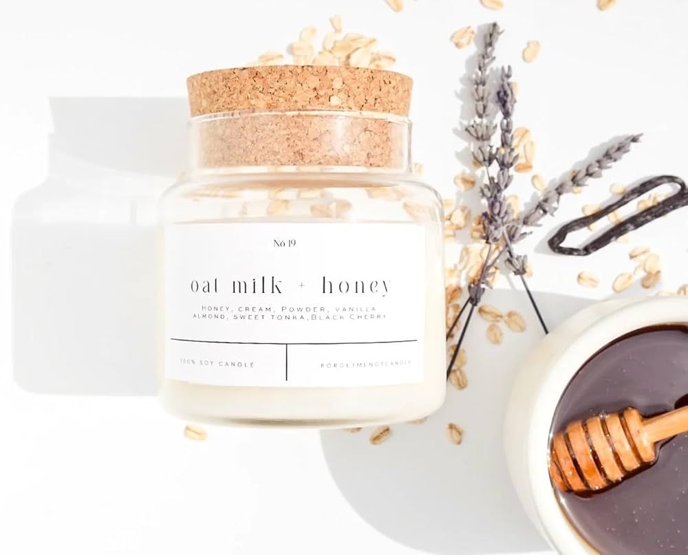 Oat Milk + Honey 22oz Soy Wax Candle | Amazon (US)