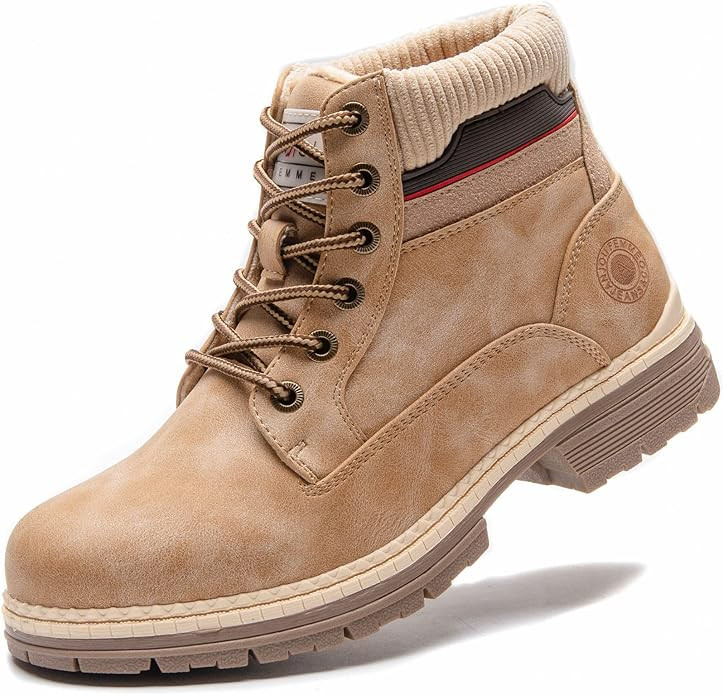 ANJOUFEMME Work Hiking Boots for Women Waterproof - Womens Outdoor Ankle Boots Lightweight Snow W... | Amazon (US)