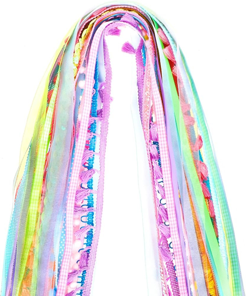 30 Pcs 32.81 yd Easter Ribbon for Crafts Gift Wrapping Holiday Ribbons Fabric Ribbon Fringe Trim ... | Amazon (US)