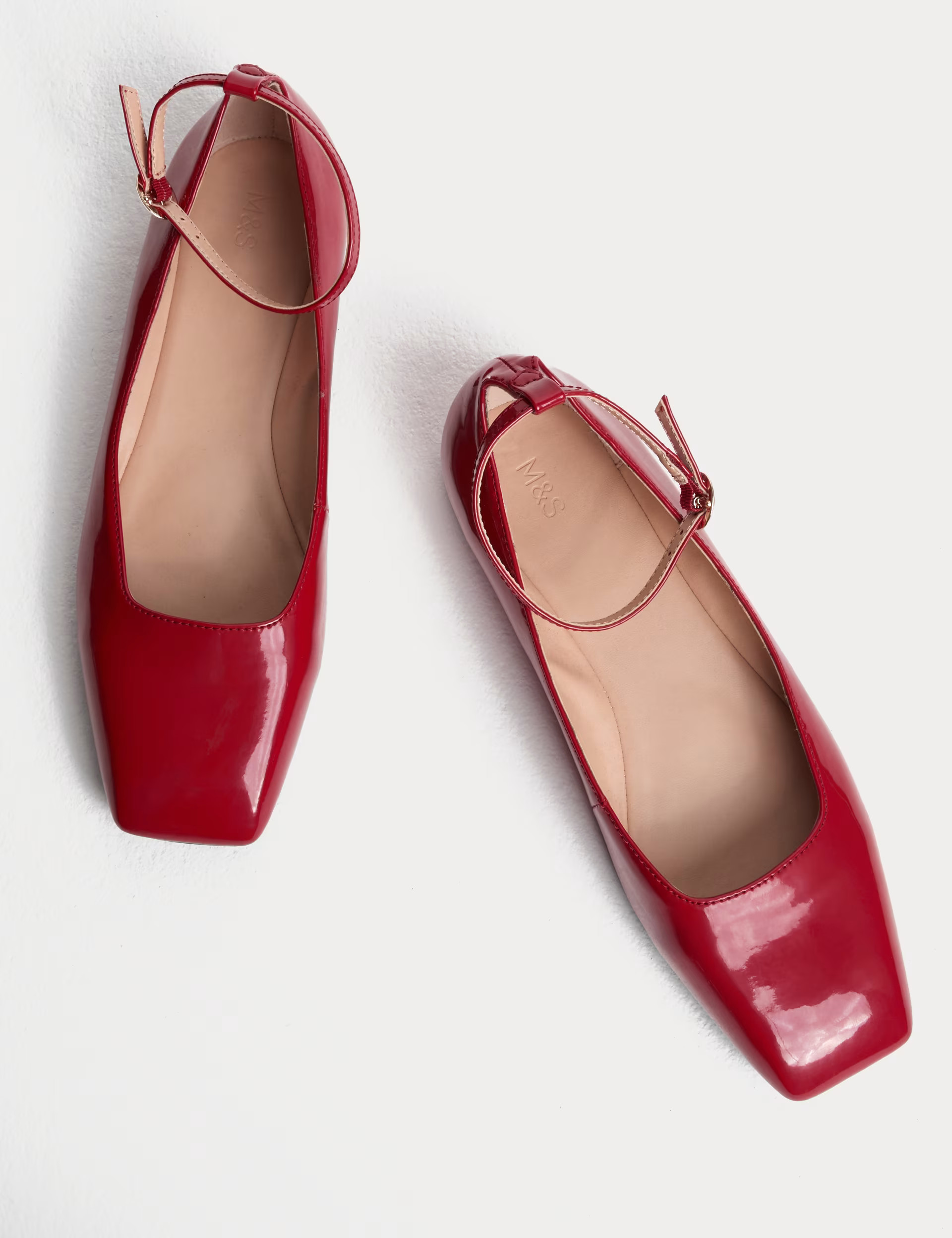 Patent Ankle Strap Flat Ballet Pumps | Marks & Spencer (UK)