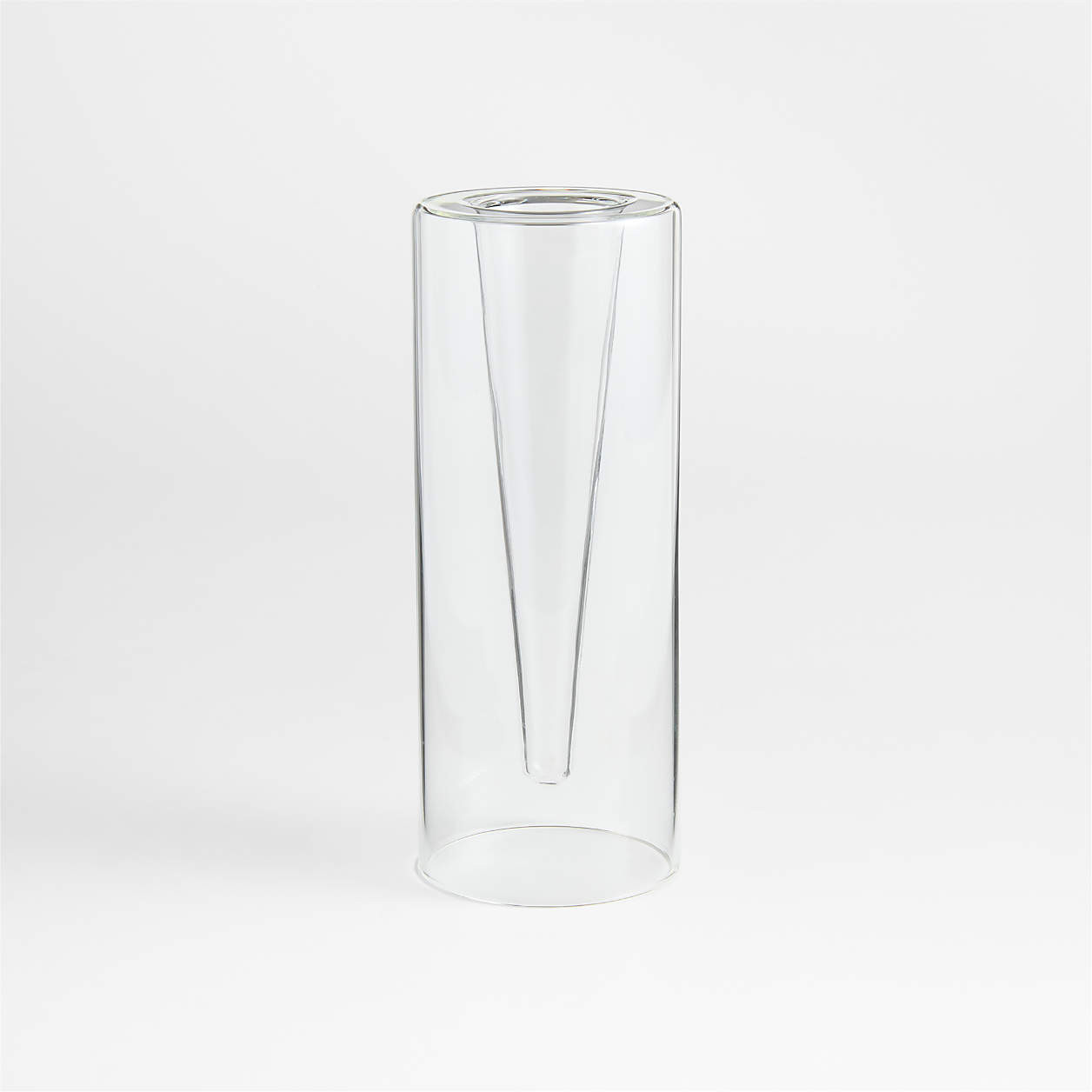 Chord Large Blown Glass Bud Vase 7.5 by Daniel Humm + Reviews | Crate & Barrel | Crate & Barrel