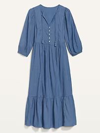 3/4-Sleeve All-Day Maxi Swing Dress for Women | Old Navy (US)