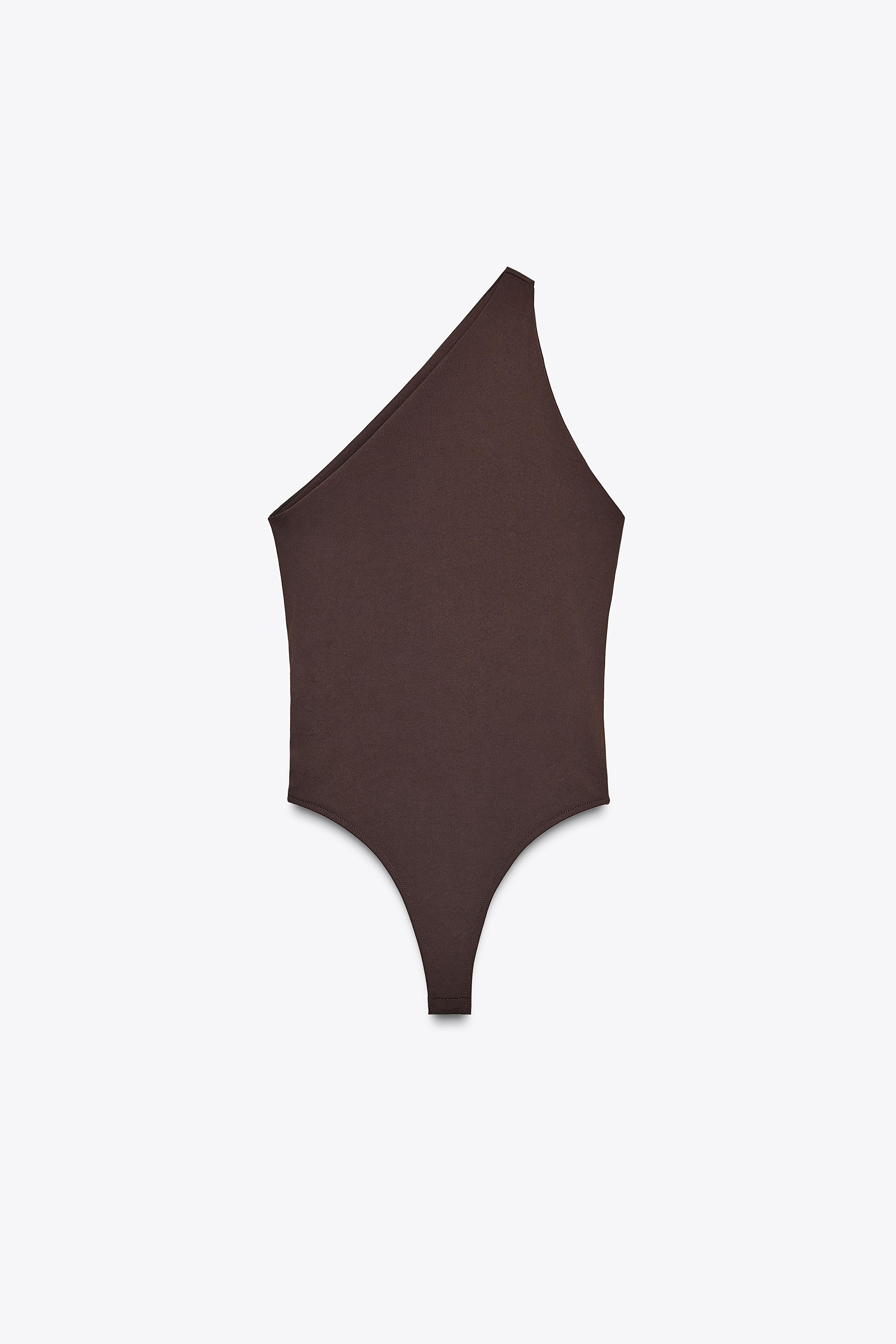 ASYMMETRIC POLYAMIDE BODYSUIT | Zara UK