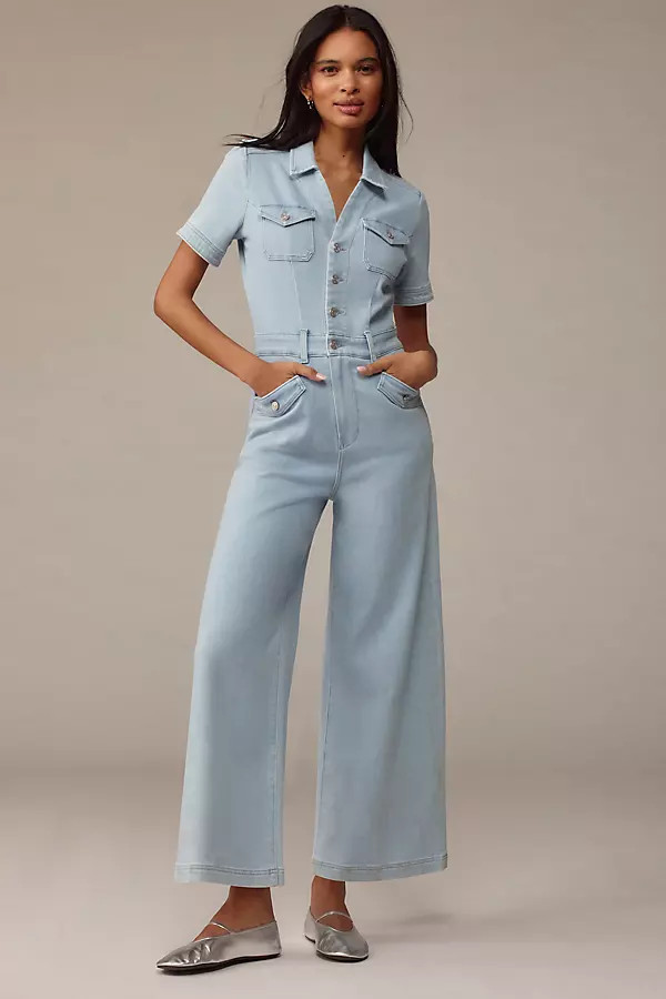 PAIGE Harper Ankle Wide-Leg Jumpsuit | Anthropologie (US)