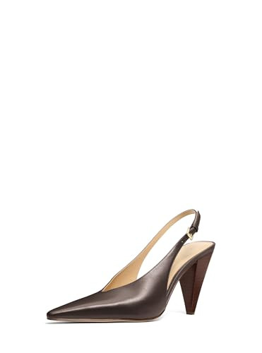 Michael Kors Women's Electra Sling Pump, Chocolate/Vachetta Leather, 9 | Amazon (US)
