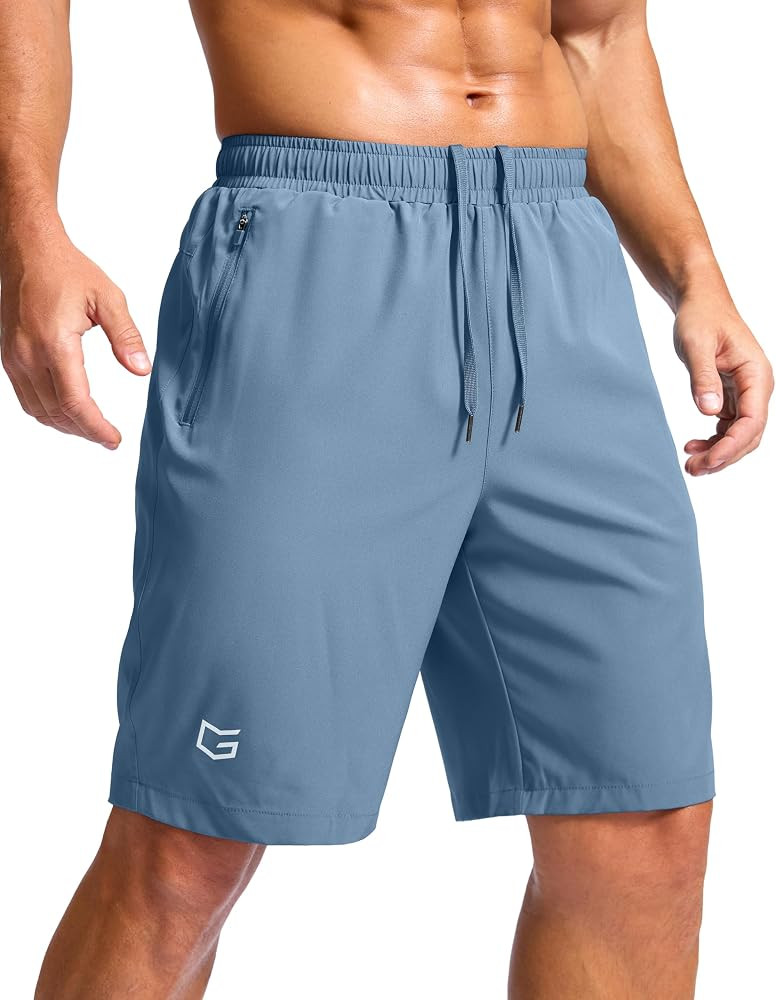G Gradual Men's Athletic Running Shorts with Zipper Pockets Quick Dry 7"/ 5"/ 9" Workout Gym Shor... | Amazon (US)