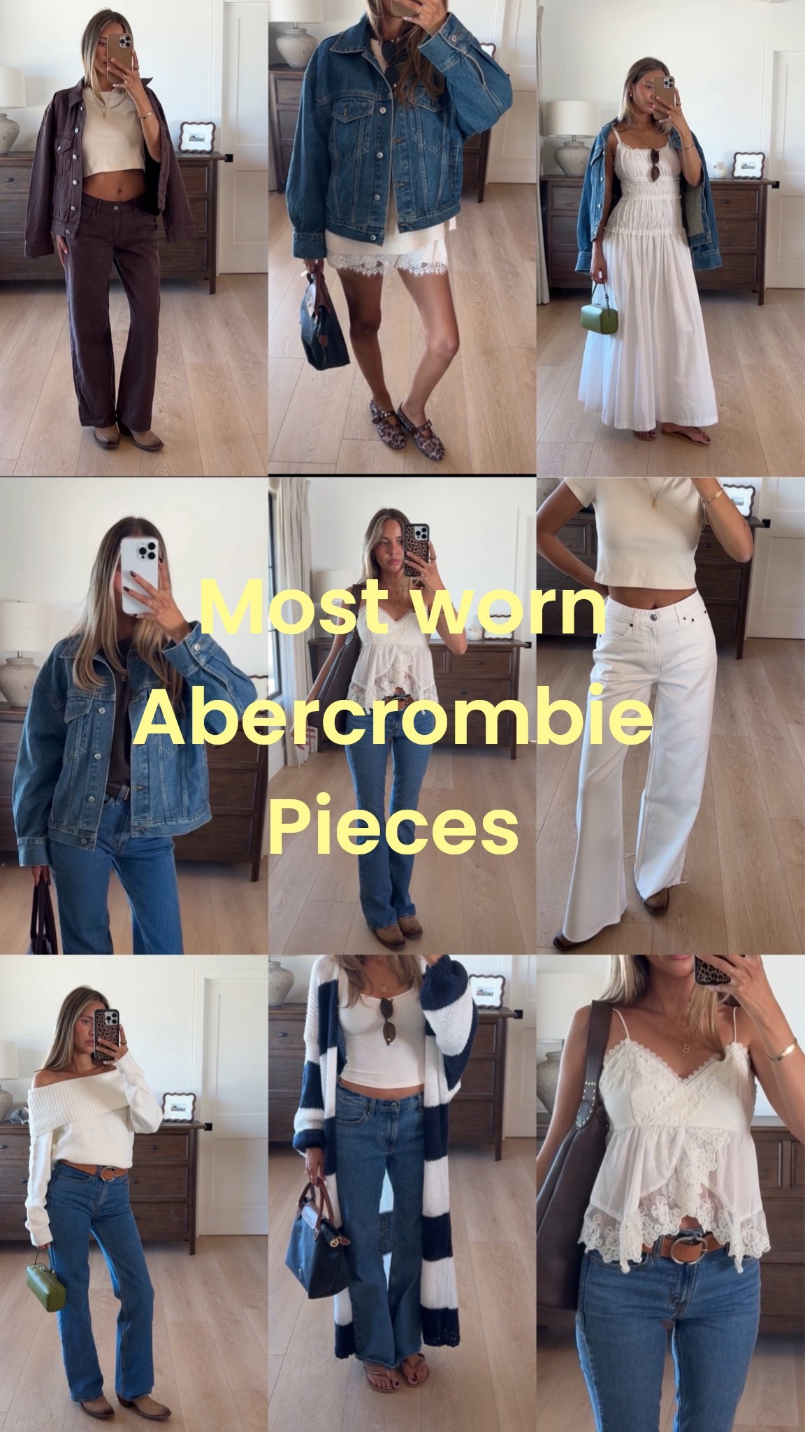 Rounded up my most worn Abercrombie pieces + basics I always reach for (on sale rn) ♥️