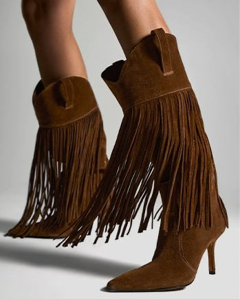 fringe heeled boots for fal

#LTKShoeCrush