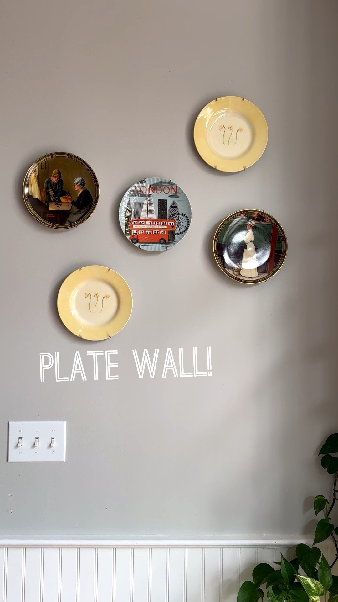Working on a plate wall in my kitchen! Some vintage finds and a Riffle Paper Co one. Looking to add two more when I find the right ones.  🍽️ 

#LTKstorytime #LTKSeasonal #LTKHome