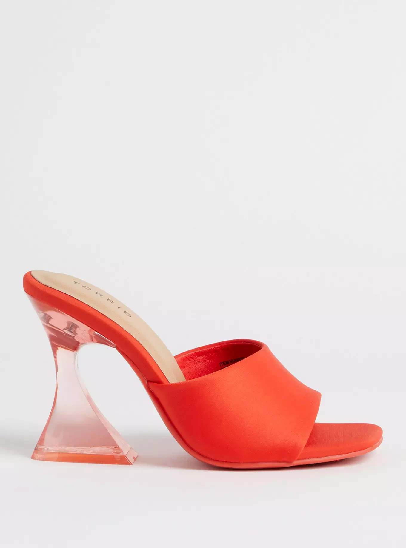 Lucite Flare Heel Sandal (WW) | Torrid (US & Canada)