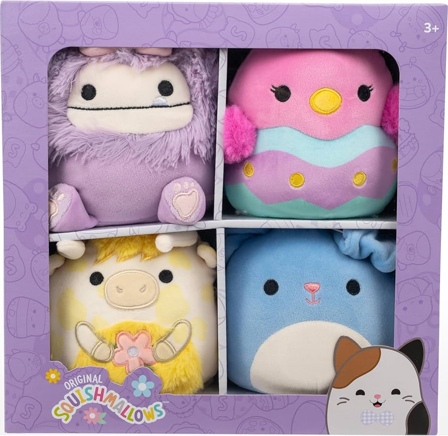 Squishmallows Original Easter 4-Pack – Official Jazwares Plush Box Set (Little) | Amazon (US)