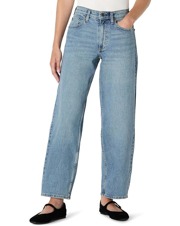 Amazon Essentials Women's High-Rise Barrel Leg Jeans | Amazon (US)