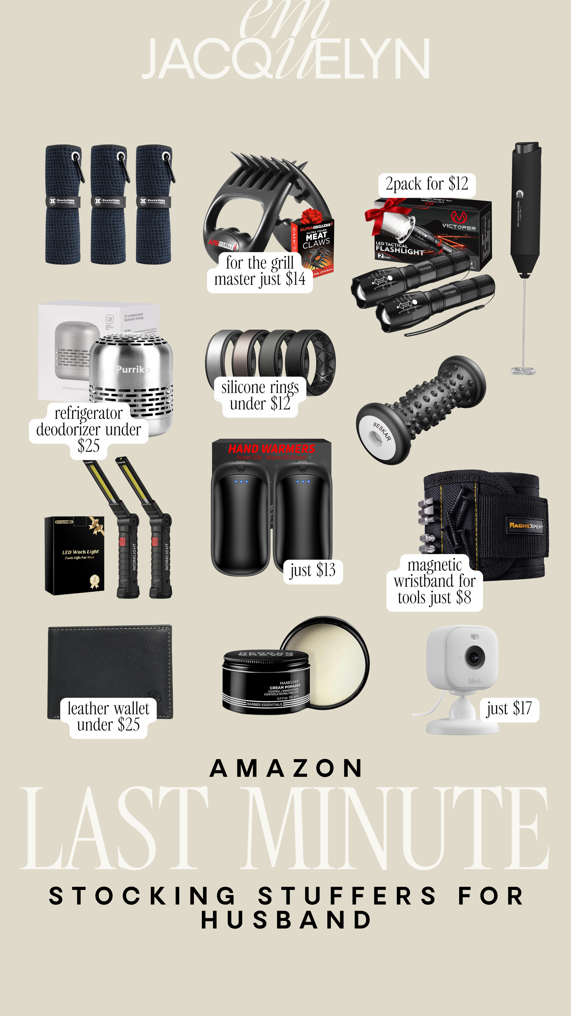 Amazon last minute stocking stuffers for the husband!

amazon finds, for the husband, amazon gifts for him 

 #LTKGiftGuide #LTKHoliday #LTKFindsUnder100