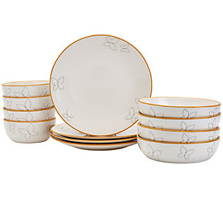 Tabletops Unlimited 12-Piece Monarch Dinnerware Set | QVC
