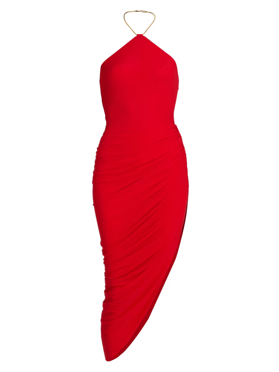 Ronny Kobo Cerva Draped Cocktail Dress | Saks Fifth Avenue | Saks Fifth Avenue