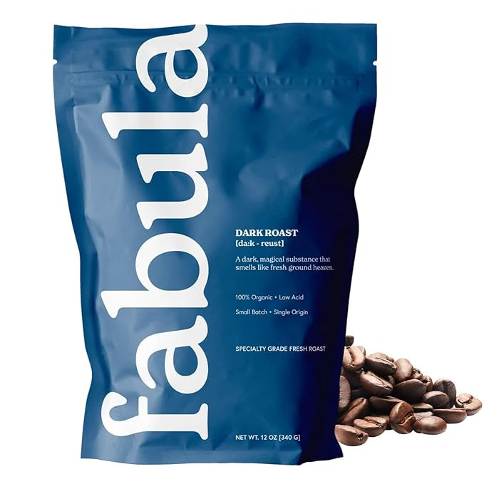 Fabula Coffee Dark Roast Whole Beans - Organic - Low Acid - Single Origin - Non GMO - Mold Free -... | Amazon (US)
