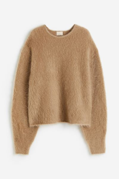 Mohair-blend Sweater - Beige - Ladies | H&M US | H&M (US + CA)