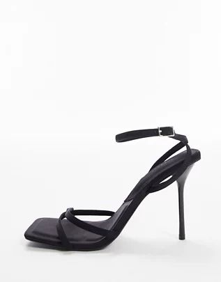 Topshop Dakota strappy heeled sandal in black | ASOS (Global)