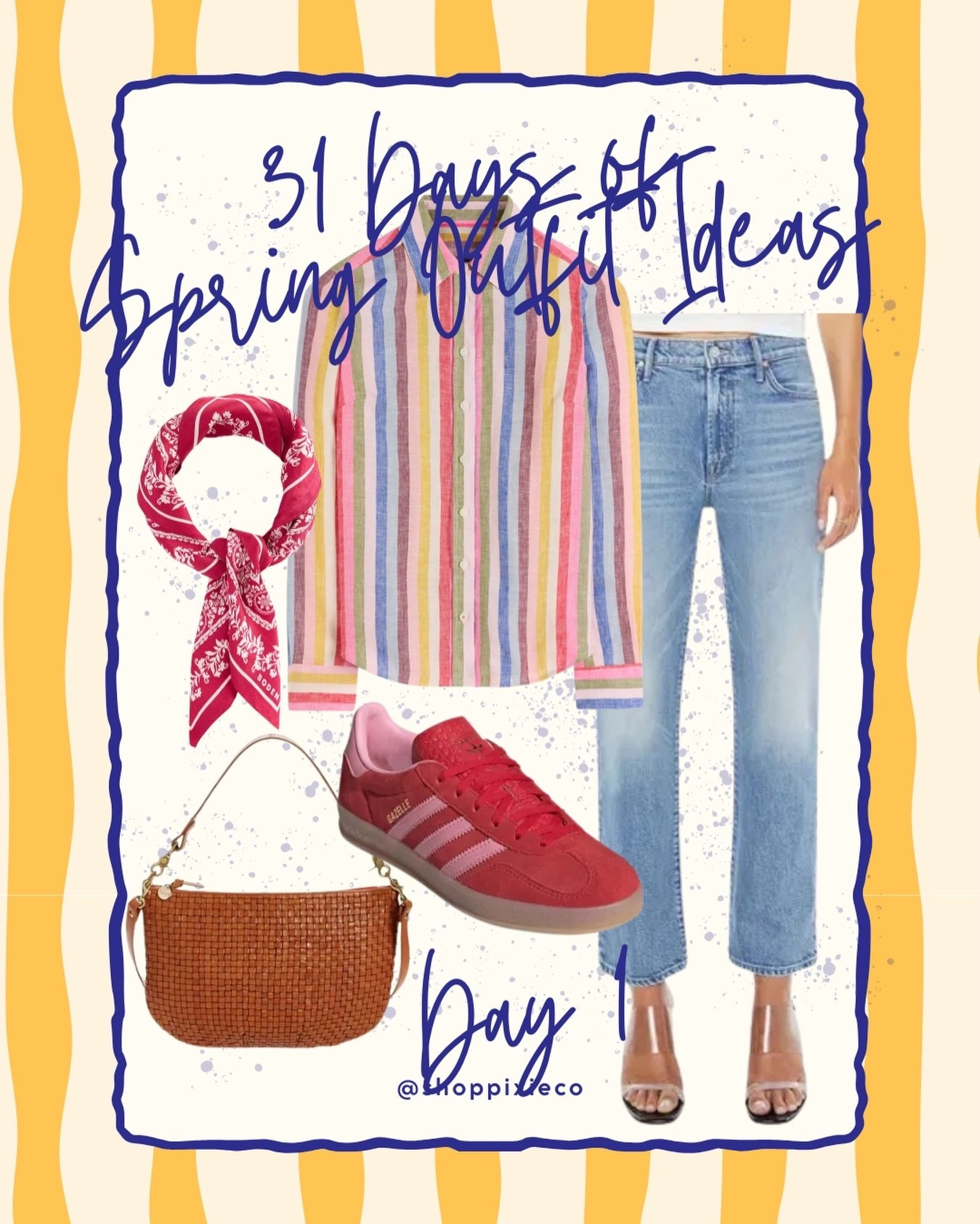 ✨ 31 Days of Spring Outfits ✨
Day 1 and we’re doing this the right way.
(Comment PIXIE for links.)

All March long I’m sharing a new spring look every single day — elevated, effortless, modern midlife cool.

Think:
• Premium denim
• Chic matching sets
• Quiet luxury staples
• Animal prints (done right)
• Polished sandals
• Easy dresses
• Timeless pieces that aren’t overstyled

The vibe?
Confident.
Refined.
Jennifer Aniston energy.
Put-together without trying too hard.

These are outfits for women who still care.
Who still show up.
Who want to look current — not trendy.
Classic — not boring.
Polished — not fussy.

If you love upscale brands, timeless silhouettes, and feeling amazing in your clothes at 50+… you’re in the right place.

Let’s make March our most stylish month yet. 🌸

🌈 Follow along for all 31.
💬 Comment PIXIE for links to this look. 
🖤 Visit SHOPPIXIECO on the @shop.ltk app.

#ModernMidlifeCool #SpringStyleOver50 #QuietLuxuryStyle #PremiumDenim #ElevatedEveryday

Comment PIXIE below to receive a DM with the link to this post on my LTK ⬇ https://liketk.it/5WHUU