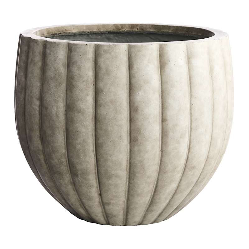Pumpkin Ash Grey Outdoor Planter, Medium | At Home