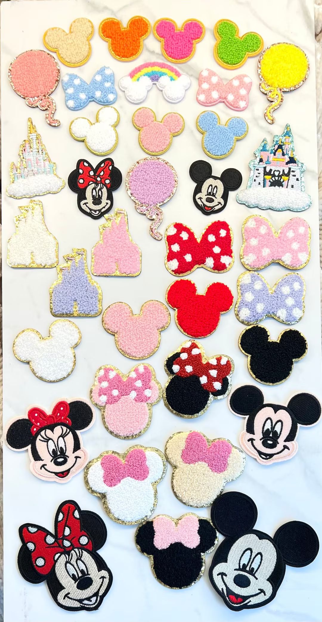 Disney Adhesive and Iron On Patches Selection Chenille Patch DIY Gift | Etsy (US)